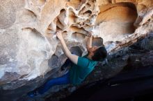 Bouldering in Hueco Tanks on 03/03/2019 with Blue Lizard Climbing and Yoga

Filename: SRM_20190303_1249020.jpg
Aperture: f/5.6
Shutter Speed: 1/320
Body: Canon EOS-1D Mark II
Lens: Canon EF 16-35mm f/2.8 L
