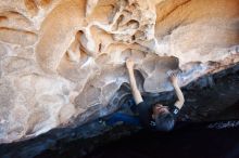 Bouldering in Hueco Tanks on 03/03/2019 with Blue Lizard Climbing and Yoga

Filename: SRM_20190303_1252420.jpg
Aperture: f/5.6
Shutter Speed: 1/250
Body: Canon EOS-1D Mark II
Lens: Canon EF 16-35mm f/2.8 L