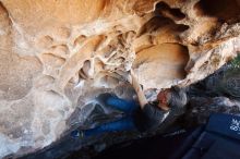 Bouldering in Hueco Tanks on 03/03/2019 with Blue Lizard Climbing and Yoga

Filename: SRM_20190303_1252510.jpg
Aperture: f/5.6
Shutter Speed: 1/320
Body: Canon EOS-1D Mark II
Lens: Canon EF 16-35mm f/2.8 L