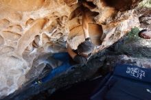 Bouldering in Hueco Tanks on 03/03/2019 with Blue Lizard Climbing and Yoga

Filename: SRM_20190303_1252550.jpg
Aperture: f/5.6
Shutter Speed: 1/320
Body: Canon EOS-1D Mark II
Lens: Canon EF 16-35mm f/2.8 L