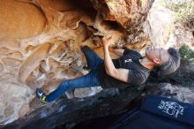 Bouldering in Hueco Tanks on 03/03/2019 with Blue Lizard Climbing and Yoga

Filename: SRM_20190303_1253030.jpg
Aperture: f/5.6
Shutter Speed: 1/400
Body: Canon EOS-1D Mark II
Lens: Canon EF 16-35mm f/2.8 L
