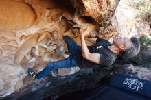 Bouldering in Hueco Tanks on 03/03/2019 with Blue Lizard Climbing and Yoga

Filename: SRM_20190303_1253030.jpg
Aperture: f/5.6
Shutter Speed: 1/400
Body: Canon EOS-1D Mark II
Lens: Canon EF 16-35mm f/2.8 L