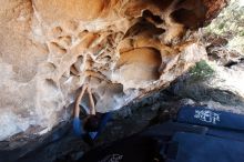 Bouldering in Hueco Tanks on 03/03/2019 with Blue Lizard Climbing and Yoga

Filename: SRM_20190303_1255470.jpg
Aperture: f/5.6
Shutter Speed: 1/250
Body: Canon EOS-1D Mark II
Lens: Canon EF 16-35mm f/2.8 L