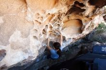 Bouldering in Hueco Tanks on 03/03/2019 with Blue Lizard Climbing and Yoga

Filename: SRM_20190303_1255490.jpg
Aperture: f/5.6
Shutter Speed: 1/160
Body: Canon EOS-1D Mark II
Lens: Canon EF 16-35mm f/2.8 L