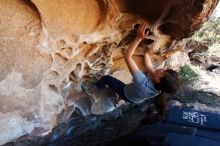 Bouldering in Hueco Tanks on 03/03/2019 with Blue Lizard Climbing and Yoga

Filename: SRM_20190303_1255570.jpg
Aperture: f/5.6
Shutter Speed: 1/250
Body: Canon EOS-1D Mark II
Lens: Canon EF 16-35mm f/2.8 L