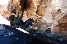 Bouldering in Hueco Tanks on 03/03/2019 with Blue Lizard Climbing and Yoga

Filename: SRM_20190303_1304550.jpg
Aperture: f/5.6
Shutter Speed: 1/200
Body: Canon EOS-1D Mark II
Lens: Canon EF 16-35mm f/2.8 L