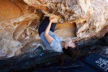 Bouldering in Hueco Tanks on 03/03/2019 with Blue Lizard Climbing and Yoga

Filename: SRM_20190303_1316200.jpg
Aperture: f/5.6
Shutter Speed: 1/320
Body: Canon EOS-1D Mark II
Lens: Canon EF 16-35mm f/2.8 L