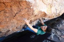 Bouldering in Hueco Tanks on 03/03/2019 with Blue Lizard Climbing and Yoga

Filename: SRM_20190303_1333400.jpg
Aperture: f/5.6
Shutter Speed: 1/250
Body: Canon EOS-1D Mark II
Lens: Canon EF 16-35mm f/2.8 L