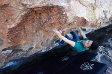 Bouldering in Hueco Tanks on 03/03/2019 with Blue Lizard Climbing and Yoga

Filename: SRM_20190303_1336240.jpg
Aperture: f/5.6
Shutter Speed: 1/200
Body: Canon EOS-1D Mark II
Lens: Canon EF 16-35mm f/2.8 L
