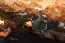 Bouldering in Hueco Tanks on 03/03/2019 with Blue Lizard Climbing and Yoga

Filename: SRM_20190303_1406550.jpg
Aperture: f/2.8
Shutter Speed: 1/250
Body: Canon EOS-1D Mark II
Lens: Canon EF 50mm f/1.8 II