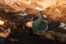 Bouldering in Hueco Tanks on 03/03/2019 with Blue Lizard Climbing and Yoga

Filename: SRM_20190303_1406550.jpg
Aperture: f/2.8
Shutter Speed: 1/250
Body: Canon EOS-1D Mark II
Lens: Canon EF 50mm f/1.8 II