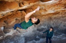 Bouldering in Hueco Tanks on 03/03/2019 with Blue Lizard Climbing and Yoga

Filename: SRM_20190303_1440460.jpg
Aperture: f/5.6
Shutter Speed: 1/320
Body: Canon EOS-1D Mark II
Lens: Canon EF 16-35mm f/2.8 L