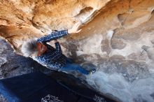 Bouldering in Hueco Tanks on 03/03/2019 with Blue Lizard Climbing and Yoga

Filename: SRM_20190303_1452150.jpg
Aperture: f/5.6
Shutter Speed: 1/160
Body: Canon EOS-1D Mark II
Lens: Canon EF 16-35mm f/2.8 L
