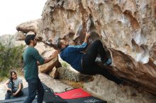 Bouldering in Hueco Tanks on 03/08/2019 with Blue Lizard Climbing and Yoga

Filename: SRM_20190308_1250220.jpg
Aperture: f/2.8
Shutter Speed: 1/500
Body: Canon EOS-1D Mark II
Lens: Canon EF 50mm f/1.8 II