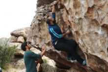 Bouldering in Hueco Tanks on 03/08/2019 with Blue Lizard Climbing and Yoga

Filename: SRM_20190308_1250280.jpg
Aperture: f/2.8
Shutter Speed: 1/500
Body: Canon EOS-1D Mark II
Lens: Canon EF 50mm f/1.8 II