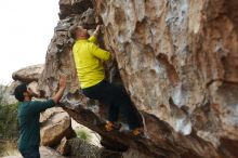 Bouldering in Hueco Tanks on 03/08/2019 with Blue Lizard Climbing and Yoga

Filename: SRM_20190308_1252010.jpg
Aperture: f/2.8
Shutter Speed: 1/800
Body: Canon EOS-1D Mark II
Lens: Canon EF 50mm f/1.8 II