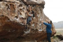 Bouldering in Hueco Tanks on 03/08/2019 with Blue Lizard Climbing and Yoga

Filename: SRM_20190308_1254050.jpg
Aperture: f/3.5
Shutter Speed: 1/400
Body: Canon EOS-1D Mark II
Lens: Canon EF 50mm f/1.8 II