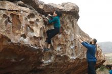 Bouldering in Hueco Tanks on 03/08/2019 with Blue Lizard Climbing and Yoga

Filename: SRM_20190308_1255440.jpg
Aperture: f/3.5
Shutter Speed: 1/400
Body: Canon EOS-1D Mark II
Lens: Canon EF 50mm f/1.8 II