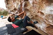 Bouldering in Hueco Tanks on 03/08/2019 with Blue Lizard Climbing and Yoga

Filename: SRM_20190308_1258360.jpg
Aperture: f/5.6
Shutter Speed: 1/400
Body: Canon EOS-1D Mark II
Lens: Canon EF 16-35mm f/2.8 L