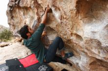 Bouldering in Hueco Tanks on 03/08/2019 with Blue Lizard Climbing and Yoga

Filename: SRM_20190308_1258370.jpg
Aperture: f/5.6
Shutter Speed: 1/250
Body: Canon EOS-1D Mark II
Lens: Canon EF 16-35mm f/2.8 L