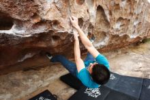 Bouldering in Hueco Tanks on 03/08/2019 with Blue Lizard Climbing and Yoga

Filename: SRM_20190308_1301420.jpg
Aperture: f/5.6
Shutter Speed: 1/200
Body: Canon EOS-1D Mark II
Lens: Canon EF 16-35mm f/2.8 L