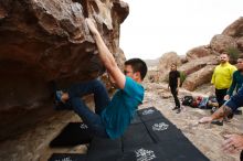Bouldering in Hueco Tanks on 03/08/2019 with Blue Lizard Climbing and Yoga

Filename: SRM_20190308_1301530.jpg
Aperture: f/5.6
Shutter Speed: 1/500
Body: Canon EOS-1D Mark II
Lens: Canon EF 16-35mm f/2.8 L