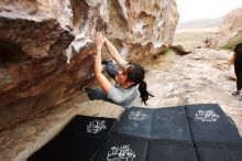 Bouldering in Hueco Tanks on 03/08/2019 with Blue Lizard Climbing and Yoga

Filename: SRM_20190308_1303020.jpg
Aperture: f/5.6
Shutter Speed: 1/250
Body: Canon EOS-1D Mark II
Lens: Canon EF 16-35mm f/2.8 L