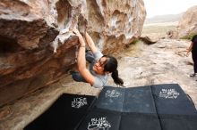 Bouldering in Hueco Tanks on 03/08/2019 with Blue Lizard Climbing and Yoga

Filename: SRM_20190308_1303030.jpg
Aperture: f/5.6
Shutter Speed: 1/250
Body: Canon EOS-1D Mark II
Lens: Canon EF 16-35mm f/2.8 L