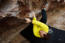 Bouldering in Hueco Tanks on 03/08/2019 with Blue Lizard Climbing and Yoga

Filename: SRM_20190308_1309080.jpg
Aperture: f/5.6
Shutter Speed: 1/400
Body: Canon EOS-1D Mark II
Lens: Canon EF 16-35mm f/2.8 L