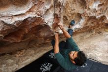 Bouldering in Hueco Tanks on 03/08/2019 with Blue Lizard Climbing and Yoga

Filename: SRM_20190308_1310260.jpg
Aperture: f/5.0
Shutter Speed: 1/250
Body: Canon EOS-1D Mark II
Lens: Canon EF 16-35mm f/2.8 L