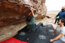 Bouldering in Hueco Tanks on 03/08/2019 with Blue Lizard Climbing and Yoga

Filename: SRM_20190308_1310410.jpg
Aperture: f/5.0
Shutter Speed: 1/400
Body: Canon EOS-1D Mark II
Lens: Canon EF 16-35mm f/2.8 L