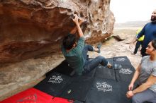 Bouldering in Hueco Tanks on 03/08/2019 with Blue Lizard Climbing and Yoga

Filename: SRM_20190308_1310420.jpg
Aperture: f/5.0
Shutter Speed: 1/400
Body: Canon EOS-1D Mark II
Lens: Canon EF 16-35mm f/2.8 L