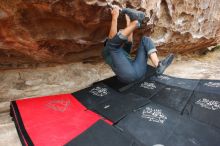 Bouldering in Hueco Tanks on 03/08/2019 with Blue Lizard Climbing and Yoga

Filename: SRM_20190308_1310480.jpg
Aperture: f/5.0
Shutter Speed: 1/250
Body: Canon EOS-1D Mark II
Lens: Canon EF 16-35mm f/2.8 L
