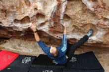 Bouldering in Hueco Tanks on 03/08/2019 with Blue Lizard Climbing and Yoga

Filename: SRM_20190308_1313240.jpg
Aperture: f/5.0
Shutter Speed: 1/320
Body: Canon EOS-1D Mark II
Lens: Canon EF 16-35mm f/2.8 L