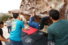 Bouldering in Hueco Tanks on 03/08/2019 with Blue Lizard Climbing and Yoga

Filename: SRM_20190308_1314020.jpg
Aperture: f/5.0
Shutter Speed: 1/400
Body: Canon EOS-1D Mark II
Lens: Canon EF 16-35mm f/2.8 L