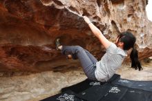 Bouldering in Hueco Tanks on 03/08/2019 with Blue Lizard Climbing and Yoga

Filename: SRM_20190308_1322270.jpg
Aperture: f/5.6
Shutter Speed: 1/200
Body: Canon EOS-1D Mark II
Lens: Canon EF 16-35mm f/2.8 L