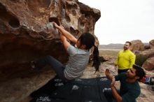 Bouldering in Hueco Tanks on 03/08/2019 with Blue Lizard Climbing and Yoga

Filename: SRM_20190308_1322450.jpg
Aperture: f/5.6
Shutter Speed: 1/640
Body: Canon EOS-1D Mark II
Lens: Canon EF 16-35mm f/2.8 L