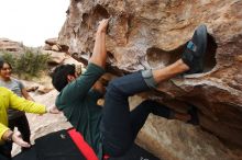 Bouldering in Hueco Tanks on 03/08/2019 with Blue Lizard Climbing and Yoga

Filename: SRM_20190308_1324390.jpg
Aperture: f/5.6
Shutter Speed: 1/320
Body: Canon EOS-1D Mark II
Lens: Canon EF 16-35mm f/2.8 L