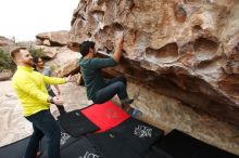 Bouldering in Hueco Tanks on 03/08/2019 with Blue Lizard Climbing and Yoga

Filename: SRM_20190308_1324531.jpg
Aperture: f/5.6
Shutter Speed: 1/320
Body: Canon EOS-1D Mark II
Lens: Canon EF 16-35mm f/2.8 L