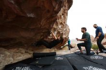 Bouldering in Hueco Tanks on 03/08/2019 with Blue Lizard Climbing and Yoga

Filename: SRM_20190308_1331300.jpg
Aperture: f/5.6
Shutter Speed: 1/500
Body: Canon EOS-1D Mark II
Lens: Canon EF 16-35mm f/2.8 L