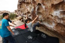 Bouldering in Hueco Tanks on 03/08/2019 with Blue Lizard Climbing and Yoga

Filename: SRM_20190308_1334410.jpg
Aperture: f/5.6
Shutter Speed: 1/500
Body: Canon EOS-1D Mark II
Lens: Canon EF 16-35mm f/2.8 L