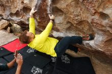 Bouldering in Hueco Tanks on 03/08/2019 with Blue Lizard Climbing and Yoga

Filename: SRM_20190308_1342390.jpg
Aperture: f/5.6
Shutter Speed: 1/320
Body: Canon EOS-1D Mark II
Lens: Canon EF 16-35mm f/2.8 L