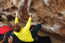 Bouldering in Hueco Tanks on 03/08/2019 with Blue Lizard Climbing and Yoga

Filename: SRM_20190308_1342520.jpg
Aperture: f/5.6
Shutter Speed: 1/400
Body: Canon EOS-1D Mark II
Lens: Canon EF 16-35mm f/2.8 L