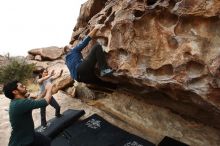 Bouldering in Hueco Tanks on 03/08/2019 with Blue Lizard Climbing and Yoga

Filename: SRM_20190308_1348171.jpg
Aperture: f/5.6
Shutter Speed: 1/500
Body: Canon EOS-1D Mark II
Lens: Canon EF 16-35mm f/2.8 L