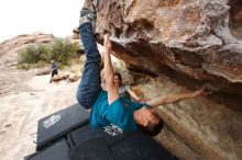 Bouldering in Hueco Tanks on 03/08/2019 with Blue Lizard Climbing and Yoga

Filename: SRM_20190308_1349270.jpg
Aperture: f/5.6
Shutter Speed: 1/320
Body: Canon EOS-1D Mark II
Lens: Canon EF 16-35mm f/2.8 L