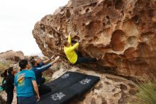 Bouldering in Hueco Tanks on 03/08/2019 with Blue Lizard Climbing and Yoga

Filename: SRM_20190308_1407490.jpg
Aperture: f/5.6
Shutter Speed: 1/400
Body: Canon EOS-1D Mark II
Lens: Canon EF 16-35mm f/2.8 L