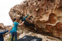 Bouldering in Hueco Tanks on 03/08/2019 with Blue Lizard Climbing and Yoga

Filename: SRM_20190308_1411070.jpg
Aperture: f/5.6
Shutter Speed: 1/400
Body: Canon EOS-1D Mark II
Lens: Canon EF 16-35mm f/2.8 L