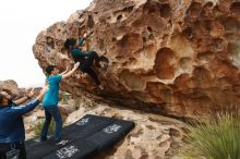 Bouldering in Hueco Tanks on 03/08/2019 with Blue Lizard Climbing and Yoga

Filename: SRM_20190308_1411120.jpg
Aperture: f/5.6
Shutter Speed: 1/400
Body: Canon EOS-1D Mark II
Lens: Canon EF 16-35mm f/2.8 L