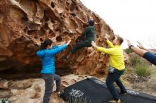 Bouldering in Hueco Tanks on 03/08/2019 with Blue Lizard Climbing and Yoga

Filename: SRM_20190308_1416310.jpg
Aperture: f/5.6
Shutter Speed: 1/320
Body: Canon EOS-1D Mark II
Lens: Canon EF 16-35mm f/2.8 L