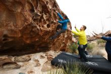 Bouldering in Hueco Tanks on 03/08/2019 with Blue Lizard Climbing and Yoga

Filename: SRM_20190308_1417300.jpg
Aperture: f/5.6
Shutter Speed: 1/400
Body: Canon EOS-1D Mark II
Lens: Canon EF 16-35mm f/2.8 L